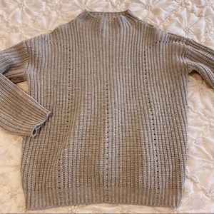 Grey knitted over size sweater